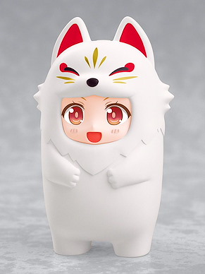 黏土人配件 黏土人配件系列 玩偶裝 白狐狸 Nendoroid More Kigurumi Face Parts Case White Kitsune【Nendoroid More】