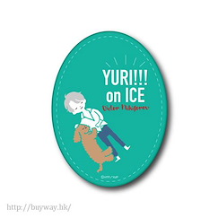 勇利!!! on ICE 「維克托·尼基福羅夫 + Makkachin」皮革名牌掛飾 Name Holder B【Yuri on Ice】