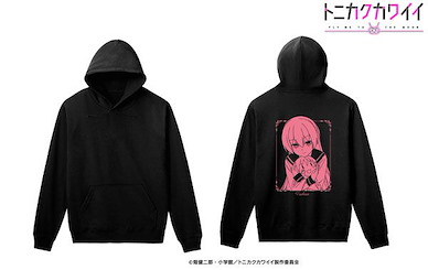 總之就是非常可愛 (加大)「由崎司」女裝 黑色 連帽衫 Tsukasa Yuzaki Hoodie Ladies' XL【Fly Me to the Moon】