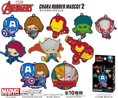 Marvel系列 復仇者聯盟 橡膠掛飾 2 (10 個入) The Avengers Chara Rubber Mascot 2 (10 Pieces)【Marvel Series】