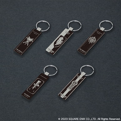 最終幻想系列 金屬國徽 鏡面 匙扣 (5 個入) National Emblem Metal Mirror Key Chain (5 Pieces)【Final Fantasy Series】