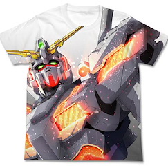 機動戰士高達系列 : 日版 (細碼) 獨角獸高達 白色 T-Shirt (Gundam UC)