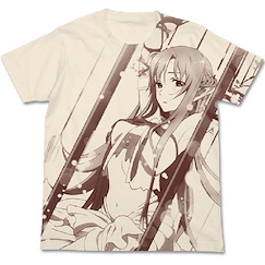 刀劍神域系列 (大碼)「亞絲娜」ALO 米白色 T-Shirt ALO Asuna Natural T-Shirt【Sword Art Online Series】(Size: Large)