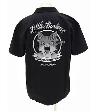 校園剋星！ (大碼) 裇衫 黑色 Work Shirt Black【Little Busters!】(Size: Large)