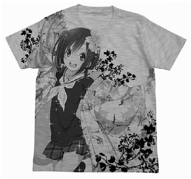 花舞少女 (加大) 關谷鳴 灰色 T-Shirt T-Shirt Sekiya Naru Heather Gray【Hanayamata】(Size: XLarge)