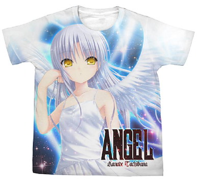 天使的脈動 (細碼) 立華奏 / 天使 白色 T-Shirt Kanade / Angel Wing White T-Shirt【Angel Beats!】(Size: Small)