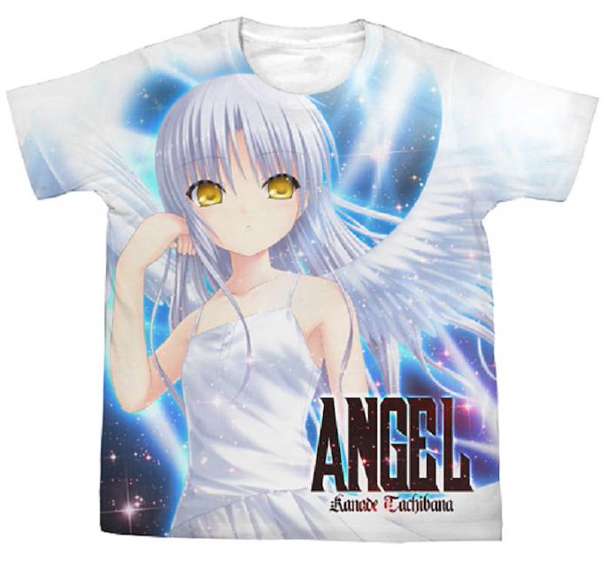 天使的脈動 : 日版 (大碼)「立華奏 / 天使」白色 T-Shirt
