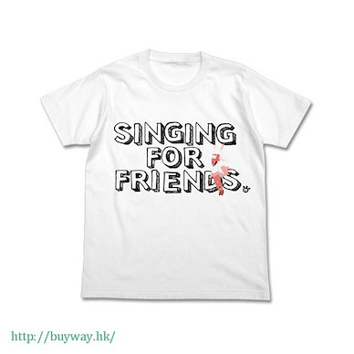 動物朋友 (細碼)「朱䴉」Singing for Friends 白色 T-Shirt Singing Japanese Crested Ibis T-Shirt / WHITE - S【Kemono Friends】