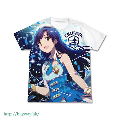 偶像大師 白金星光 (細碼)「如月千早」白色 全彩 T-Shirt Chihaya Kisaragi Full Graphic T-Shirt / WHITE - S【The Idolm@ster Platinum Stars】