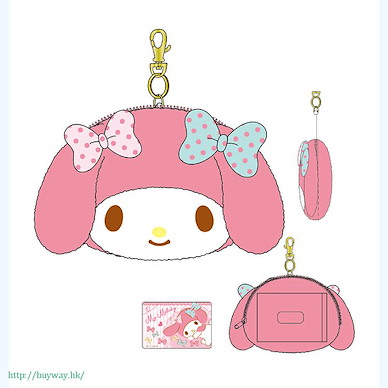 Sanrio系列 粉紅色 證件套 Twin Ribbon Series Face Pass Case My Melody Pink【Sanrio】
