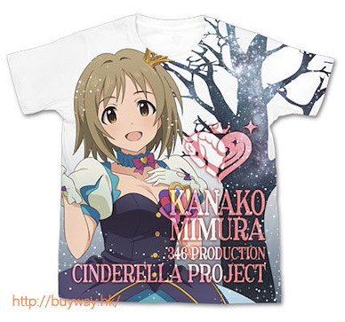偶像大師 灰姑娘女孩 (中碼)「三村加奈子」My First Star! 全彩 T-Shirt Kanako Mimura Full Graphic T-Shirt / WHITE - M【The Idolm@ster Cinderella Girls】