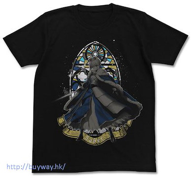 Fate系列 (細碼)「Saber (Altria Pendragon)」黑色 T-Shirt Saber (Altria Pendragon) T-Shirt / BLACK - S【Fate Series】