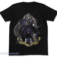 Fate系列 : 日版 (大碼)「Jeanne d'Arc」黑色 T-Shirt
