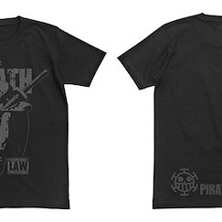 海賊王 (加大)「羅」黑色 T-Shirt Tatazumu Law T-Shirt / BLACK - XL【One Piece】