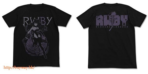 RWBY : 日版 (大碼)「布蕾克·貝拉多娜」T-Shirt 黑色