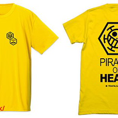 海賊王 : 日版 (大碼) "Pirates of Heart" 吸汗快乾 黃色 T-Shirt