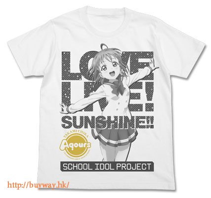 LoveLive! Sunshine!! : 日版 (大碼)「高海千歌」T-Shirt 白色
