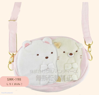 角落生物 「白熊 + 貓咪」手機袋 Smartphone Bag Shirokuma & Neko SMK-19B【Sumikko Gurashi】