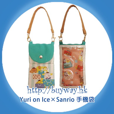 勇利!!! on ICE 「維克托 + 布丁狗」手機袋 Yuri on Ice×Sanrio characters Smartphone Pouch Victor + Pom Pom Purin【Yuri on Ice】