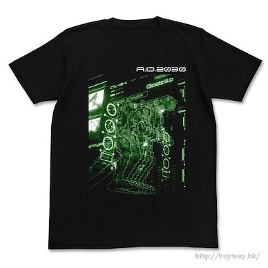 哥斯拉系列 (細碼)「對哥斯拉戰術」黑色 T-Shirt Anti-Godzilla Tactics T-Shirt / BLACK-S【Godzilla】