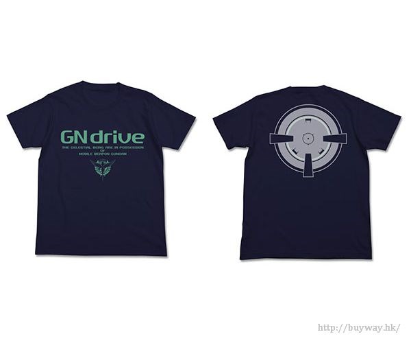 機動戰士高達系列 : 日版 (中碼)「GNdrive」深藍色 T-Shirt