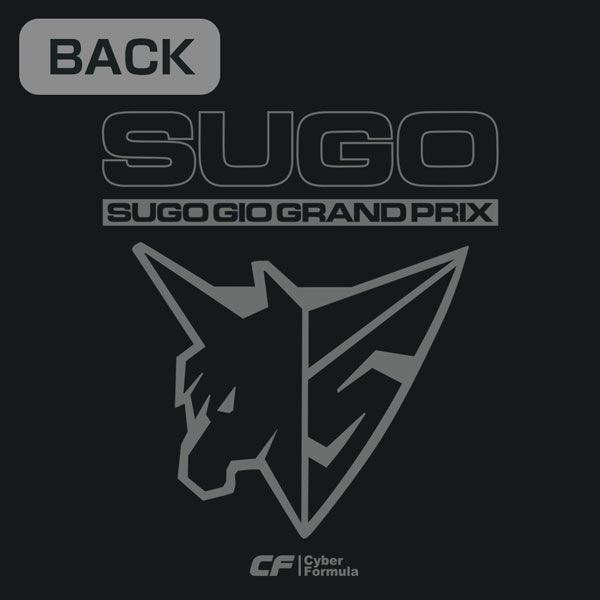 高智能方程式 : 日版 (加大)「SUGO GIO Grand Prix」吸汗快乾 黑色 T-Shirt
