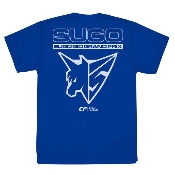 高智能方程式 : 日版 (加大)「SUGO GIO Grand Prix」吸汗快乾 藍色 T-Shirt