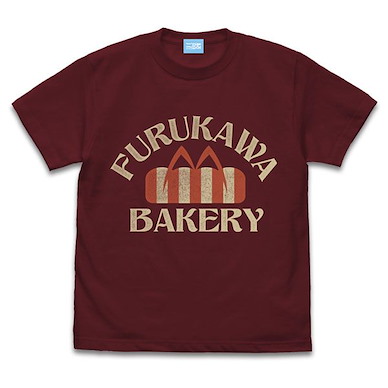 光守望的坡道 (大碼)「古河麵包店」酒紅色 T-Shirt Furukawa Bakery T-Shirt /BURGUNDY-L【Clannad】