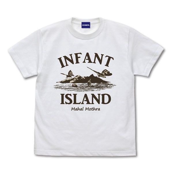 哥斯拉系列 : 日版 (中碼)「INFANT ISLAND」白色 T-Shirt