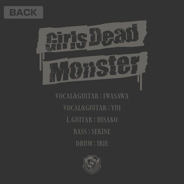 天使的脈動 : 日版 (中碼)「Girls Dead Monster Concert」墨黑色 T-Shirt