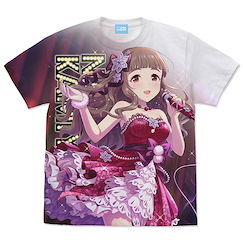 偶像大師 灰姑娘女孩 : 日版 (大碼)「神谷奈緒」ドレスアップナイト 全彩 白色 T-Shirt