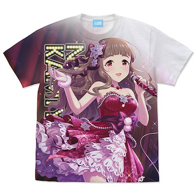 偶像大師 灰姑娘女孩 (細碼)「神谷奈緒」ドレスアップナイト 全彩 白色 T-Shirt [Dress Up Night] Nao Kamiya Full Graphic T-Shirt /WHITE-S【The Idolm@ster Cinderella Girls】