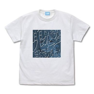 Re：從零開始的異世界生活 (大碼) 鬼がかってますね 白色 T-Shirt Oni Gakatte masune Graphic T-Shirt /WHITE-L【Re:Zero】
