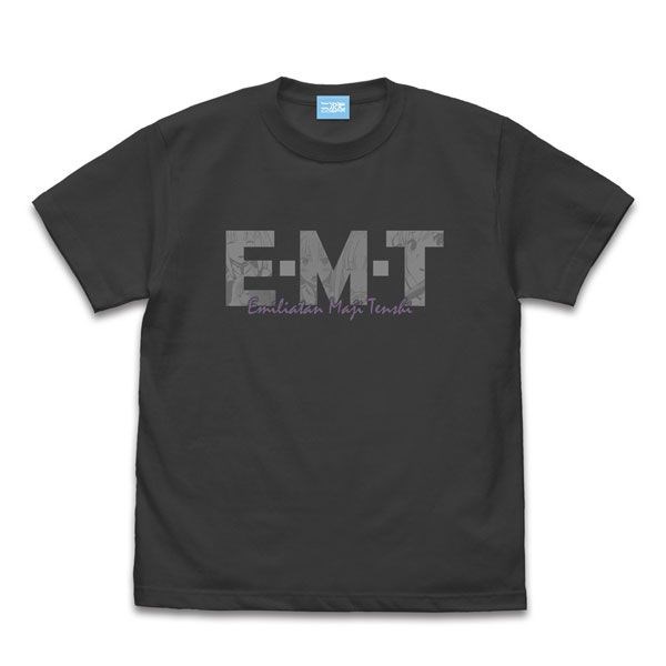 Re：從零開始的異世界生活 : 日版 (中碼)「艾米莉婭」E・M・T Ver. 2.0 墨黑色 T-Shirt