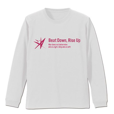 緋染天空 Heaven Burns Red (中碼) 31A 部隊 標誌 長袖 白色 T-Shirt 31A Squad Logo Sleeve Rib Long Sleeve T-Shirt /WHITE-M【HEAVEN BURNS RED】