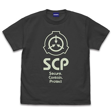 SCP基金會 (細碼) 墨黑色 T-Shirt T-Shirt /SUMI-S【SCP Foundation】