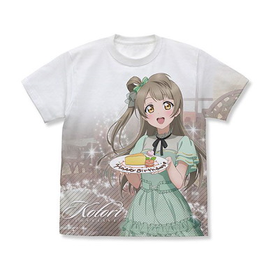 LoveLive! 明星學生妹 (大碼)「南小鳥」Party Dress Ver. 全彩 T-Shirt New Illustration Kotori Minami Full Graphic T-Shirt Party Dress Ver./WHITE-L【Love Live! School Idol Project】