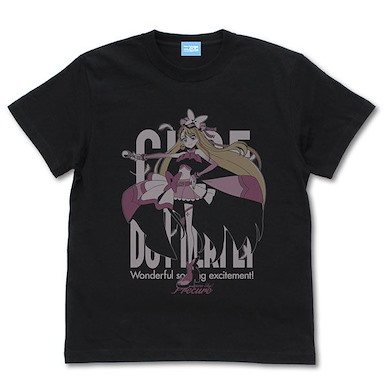 光之美少女系列 (加大)「聖蝶 / 蝴蝶天使」開闊天空！黑色 T-Shirt Soaring Sky! Pretty Cure Cure Butterfly T-Shirt /BLACK-XL【Pretty Cure Series】