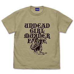 不死少女的謀殺鬧劇 (大碼) 深卡其色 T-Shirt T-Shirt /SAND KHAKI-L【Undead Girl Murder Farce】