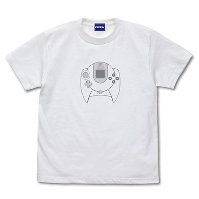 Dreamcast (DC) (大碼)「Dreamcast」手掣 白色 T-Shirt Controller T-Shirt /WHITE-L【Dreamcast】