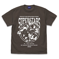超音鼠 (加大)「超音鼠」Sonic Superstars 暗黑 T-Shirt Sonic Super Stars T-Shirt /CHARCOAL-XL【Sonic the Hedgehog】