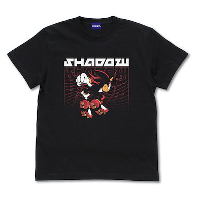 超音鼠 (大碼)「Shadow the Hedgehog」SHADOW 黑色 T-Shirt SHADOW T-Shirt /BLACK-L【Sonic the Hedgehog】