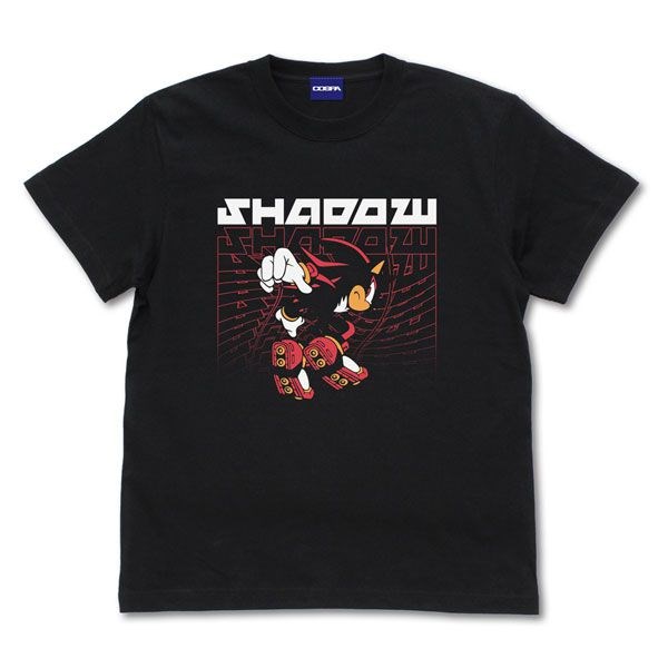超音鼠 : 日版 (中碼)「Shadow the Hedgehog」SHADOW 黑色 T-Shirt