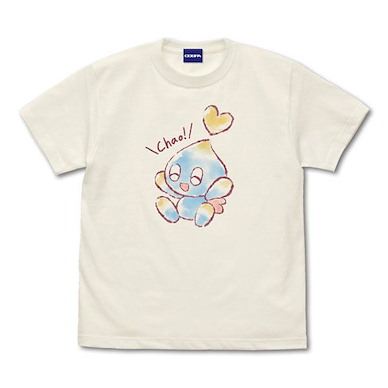 超音鼠 (大碼)「Chao」香草白 T-Shirt Chao T-Shirt /VANILLA WHITE-L【Sonic the Hedgehog】