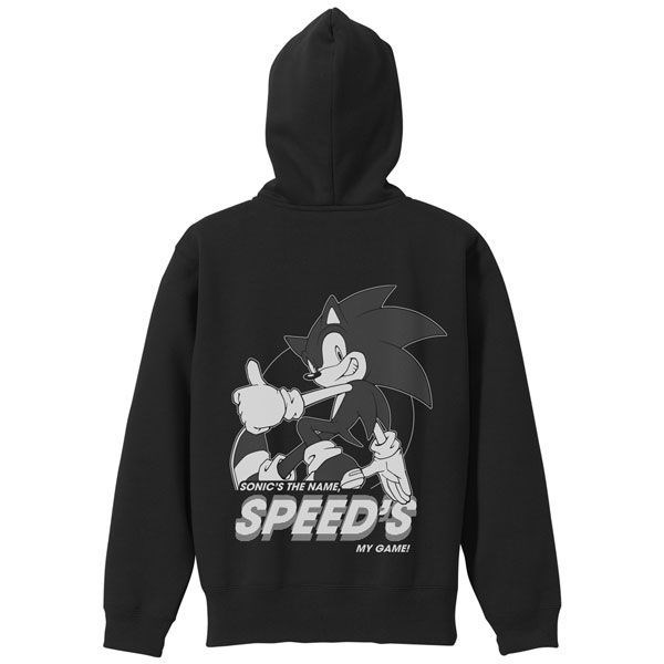超音鼠 : 日版 (加大)「超音鼠」SPEED'S 黑色 連帽拉鏈外套