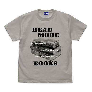 克蘇魯神話 (加大)「READ MORE BOOKS」淺灰 T-Shirt Miskatonic University Store Reading Week T-Shirt /LIGHT GRAY-XL【Cthulhu Mythos】