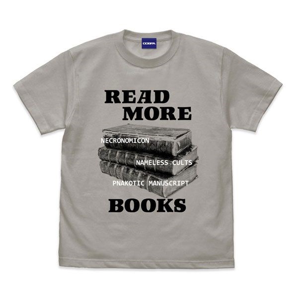 克蘇魯神話 : 日版 (大碼)「READ MORE BOOKS」淺灰 T-Shirt