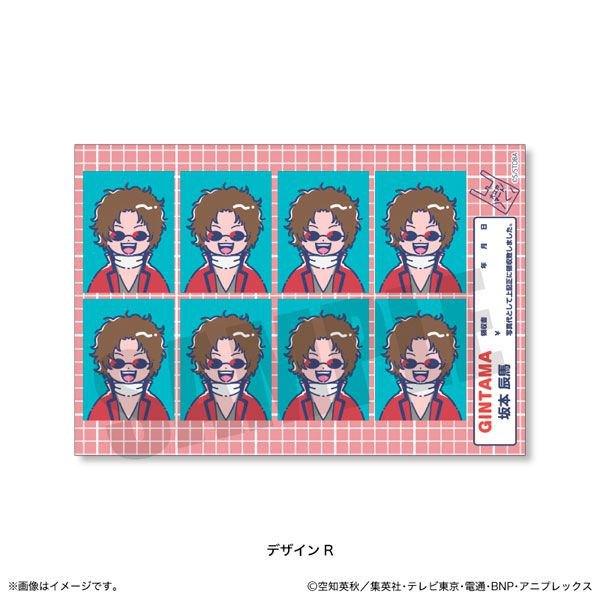 銀魂 : 日版 「坂本辰馬」Retro Pop 證件照片 Style 貼紙