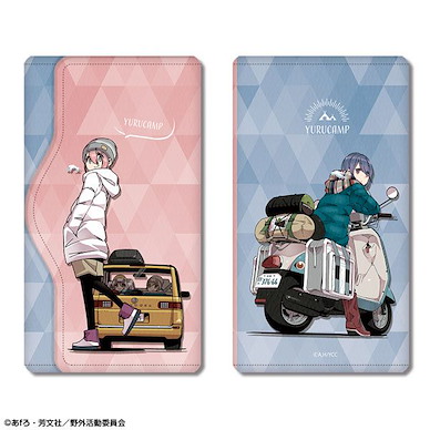 搖曳露營△ 「各務原撫子 + 志摩凜」A 皮革 鎖匙包 Ver.2 Leather Key Case Ver.2 Design 01 (Nadeshiko Kagamihara & Rin Shima /A)【Laid-Back Camp】