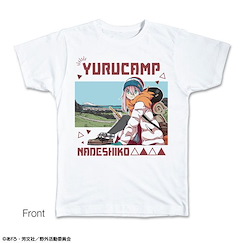 搖曳露營△ : 日版 (大碼)「各務原撫子」白色 T-Shirt